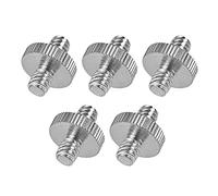 Fydun 5PCS STANDARD 1/4 20 MALE TO 1/4 20 MALE SCREW ADAPTER TRIPOD MOUNTING THREAD SCREW CONVERTER CAMERA MONOPOD LIGHT (FydunXKwQHx-2)