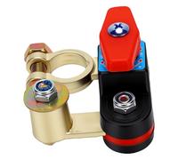 Fydun Battery Disconnect Switch Battery Isolator Switch Cut Off 300A Copper Conductor with Brass Connectors Compensation Ring for Cars SUVs Trucks (Angle Adjustable Power Off)