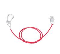 Fydun Break Cable With And 3.3 Feet | ABS And Stainless Steel, Red, Approx 1m 3.3ft Cable Length, Universal For Cars And Braked Trailers