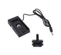 Fydun Camera Battery Adapter Plate for NP F550 F570 F750 F770 F960 F970 Battery DC5.5 2.1mm Output Port 1/4in Screw Mount for Professional Photography