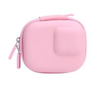 Fydun Camera Storage Bag Fit Action 5 Pro Hard Case Velvet Lining Zip Closure Splashing Proof Camera Case Ideal Travel (Roseate)