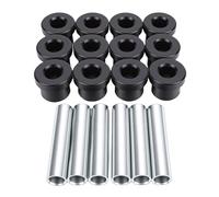 Fydun Cart Rear Leaf Spring Bushing Sleeve Kit, High Strength Wear Proof Material Enhancing Suspension Stability for EZGO TXT Medalist DS Black Plastic OEM
