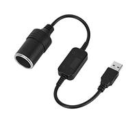 Fydun Cigarette Lighter Socket Converter 5V to 12V Car USB Cigarette Lighter Socket Converter Adapter Male to Female Usb Car Heater