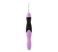 Fydun Crochet Hooks Set, 9 in 1 USB Rechargeable LED Light Up Weave Crochet Hooks Set with Pink Case for Arthritic Hands.Best Gift