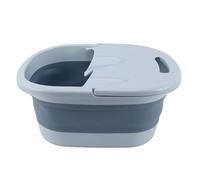 Fydun Foldable Foot Bath Basin with Acupoint Massage - Portable PP Silicone Soaking Tub for Relaxation & Wellness - Perfect for Foot Soaking, Washing, and Therapeutic Use (Blue)