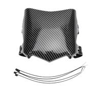 Fydun Front Number Plate Carbon Fiber Pattern Compatible with Talaria Sting MX3 Sur Ron Light Bee X E-Ride Pro, Electric Dirt Bike License Plate with Stable Mounting for Off Road