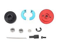 Fydun Fydun 13T Flywheel Speed Clutch Variator Set for 1/10 RC Nitro Engine - Complete Metal Clutch Assembly, Includes Springs & Bearings, Ideal for, Truck, and Crawler (Red)