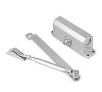 Fydun Fydun Adjustable Fire Rated Door Closer for 25-35Kg Doors, 600-1200mm Width, Silver Finish, Heavy Duty Hold Open Mechanism