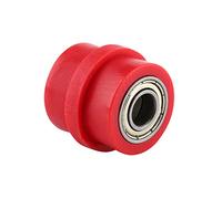 Fydun Fydun Essential 10mm Chain Roller Pulley Slider for OfF Road and Street Bikes - Heavy Duty Tensioner Wheel Guide in Red and More Colors (Red 10MM)