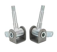 Fydun Go Kart Spindle Set, 2pcs 4.5inx5/8in Right and Left Steel Alloy Spindle Bracket Go Kart Accessories Go Kart Spindle Set
