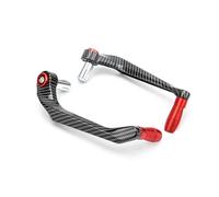 Fydun Handlebar Brake Clutch Lever Hand Guard Protector, Motorcycle Handlebar Protector 7/8Inch 22mm Universal Motorcycle Brake Protector Aluminum Alloy (red)