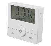 Fydun LED Electronic Digital Alarm Clock with Time, Date, Week, Temperature, and 3 Alarms - Stylish Modern Clock for Bedroom, Office, Living Room (White)