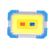 Fydun LED Work Light Portable Flood Light Job Site Rechargeable 3600mAh IPX4 Watertight 7 Modes Magnetic Digital Display with Hooks for Camping Car Repair Emergency (Plastic 3)