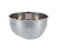 Fydun Less Steel Inclined Drain Basket for Rice, Vegetables & Fruits - Kitchen Sieve for Efficient Washing & Draining, Anti Rust Design (304-Small Size (First Generation)-22.5CM)