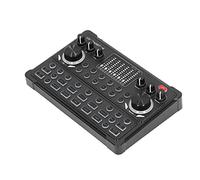 Fydun Live Sound Card Multifunctional DSP Noise Reduction LED Breathing Light Display Live Streaming Voice Changer Sound Board for Families