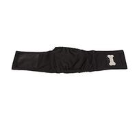 Fydun Male Dog Belly Wrap Leakproof Strong Water Absorption Breathable Comfortable Male Dog Belly Band Black XS for Families (M #13)