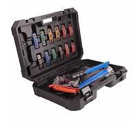 Fydun Manual AC Hose Crimper Kit With Seven Die Sets | Aluminum Alloy , 15 mm Stroke, Three Eighths to Seven Eighths Inch Crimping , Storage Box