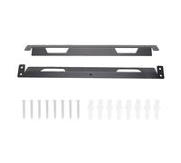 Fydun Metal Tool Box Mounting Brackets with Rustproof Coating and Pre-Drilled Holes for StackTech in Garages Workshops (Large (Fits 14-16 Inch Laptop) 2)