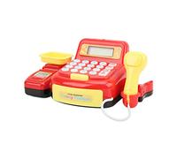 Fydun S Mini Cash Register Ornaments with Simulation Coin Set - Efor Ducational Pretend Play Cashier Ornaments for Over 3 Years