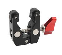 Fydun Small Aluminum Alloy Super Clamp Crab Pliers Clip with 1/4 Inch 3/8 Inch Thread Camera Clamp Mount Applied Family
