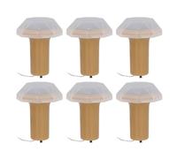 Fydun Solar-Powered LED Wine Bottle String Lights with Cork, Set of 6, 2.49ft - Ideal for, Party, Wedding, Home Decor