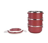 Fydun Triple Layer Less Steel Lunch Box - Portable, Resistant Container for, Cam & Outdoor Activities (3 Layers)