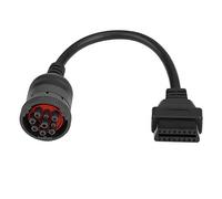 Fydun Truck Diagnostic Interface 2 Dech 16-Pin 2 Female 9-Pin Adapter Cable Car Diagnostic Tool J1939-9pin to 2 ii