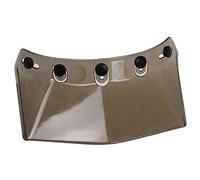 Fydun Universal 5-Snap Open Face Motorcycle Visor - Wind and Sun Protection for Riding - Flip Up Polycarbonate Shield for Both Men and Women (Grey)