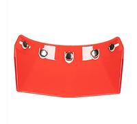 Fydun Universal 5-Snap Open Face Motorcycle Visor - Wind and Sun Protection for Riding - Flip Up Polycarbonate Shield for Both Men and Women (Red)