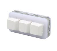 Fydun USB 3 Key Mini Keypad RGB LED Backlight Supports Hot Swap OSU Macro Programming Keyboard for for OS X for Linux Black (White)
