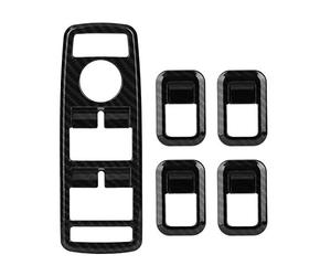 Fydun Window Switch Button Trim Cover Made of Carbon Fiber 5Pcs for A B C E CLA GLA GLK ML GLE Class W204