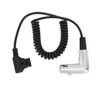 Fydun XLR Right Angle Coiled Cable D Tap B Male to 4 Pin XLR for DSLR Camera Director LED Light Studio Photography