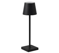 FYDZ Modern Aluminium LED Table Lamp: USB Rechargeable, Touch Control, Ambient Light for Dining, Bar, KTV, Nightstand(Black)