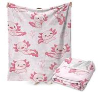 FYDZBSL Axolotl Blanket Super Soft Cozy Fleece Throw Cute Axolotl Themed Design Printed Throw Blankets for Kids, Chair Sofa, Warm Soft Cozy Blanket 40"x60"