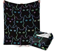 FYDZBSL Cat Blanket Super Soft Cozy Fleece Throw Cute Cat Themed Design Printed Throw Blankets for Kids, Chair Sofa, Warm Soft Cozy Blanket 40"x60"
