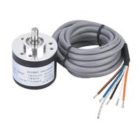 Fyearfly 1000P/R Rotary Encoder, 300P/R to 2500P/R Incremental Rotary Encoder Module, DC 5-26V General-purpose Encoder A,B,Z 3-Phase Output, with 6mm D-Shaft, for Intelligent Control (1024P/R)