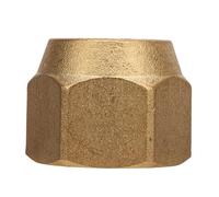 Fyearfly 10x Union Nuts 3/8 Inch Brass 150PSI for Air Conditioning Copper Pipe