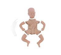 Fyearfly 19 Inch Realistic Reborn Doll Kit Silicone Unpainted Baby Mold Parts Set for DIY Crafting