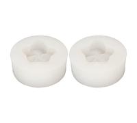 Fyearfly 2pcs 3D Flower Silicone Mold for Chocolate - Heat Resistant, Easy Release, Translucent