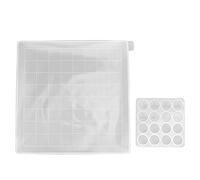 Fyearfly 2Pcs Chess Molds Set, Transparent DIY Epoxy Resin, Easy Demold, Durable Silicone