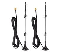 Fyearfly 2pcs Digital Antenna, 12DBI Gain, Boosts Signal for AP WLAN Routers, 2.4GHz 5GHz, Durable PVC Material, Omnidirectional Coverage