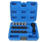 Fyearfly 2PCS Magnetic Spark Plug Socket Set, 14mm & 16mm Thin Wall High Carbon Steel Wobble Swivel for Car Repair