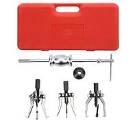 Fyearfly 3 Jaw Slide Hammer Puller Set Chrome Vanadium Steel Universal Internal External Bearing Gear Removal Tool Kit with Storage Box