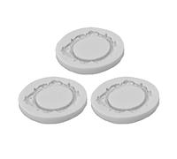 Fyearfly 3Pcs Silicone Cake Molds Set - Vintage Lace Frame Design for Elegant Cake Decoration, Grey