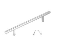 Fyearfly 5-40cm Length T-Bar Pull Handles - Chrome Stainless Steel T-Shape Handles Cabinet Pull Handles Knobs for Office Kitchen Door Furniture Handle (250mm)