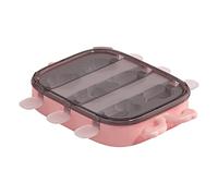 Fyearfly 6 Cavities Ice Pop Molds Reusable Silicone Easy Release DIY Frozen Treats for Kids Adults Pink