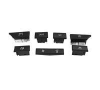 Fyearfly 7-Piece Climate Control Button Set for X3 X4 F25 F26 2013-2018 ABS