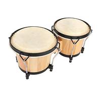 Fyearfly African Drum Natural Wood, Portable Musical Instrument with Tuning Wrench, Ideal for Music Enthusiasts, Authentic Sound, Easy to Play