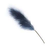 Fyearfly Artificial Pampas Grass 85cm 7 Heads Black Blue Adjustable Stem for Home Wedding Boho Decor