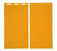 Fyearfly Beekeeping Accessory 2Pcs Beeswax Press Mold DIY Comb Sheet, 5.4mm, Yellow